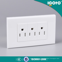 Igoto American Receptacle Receptáculo Eléctrico 3 Pin Wall Socket